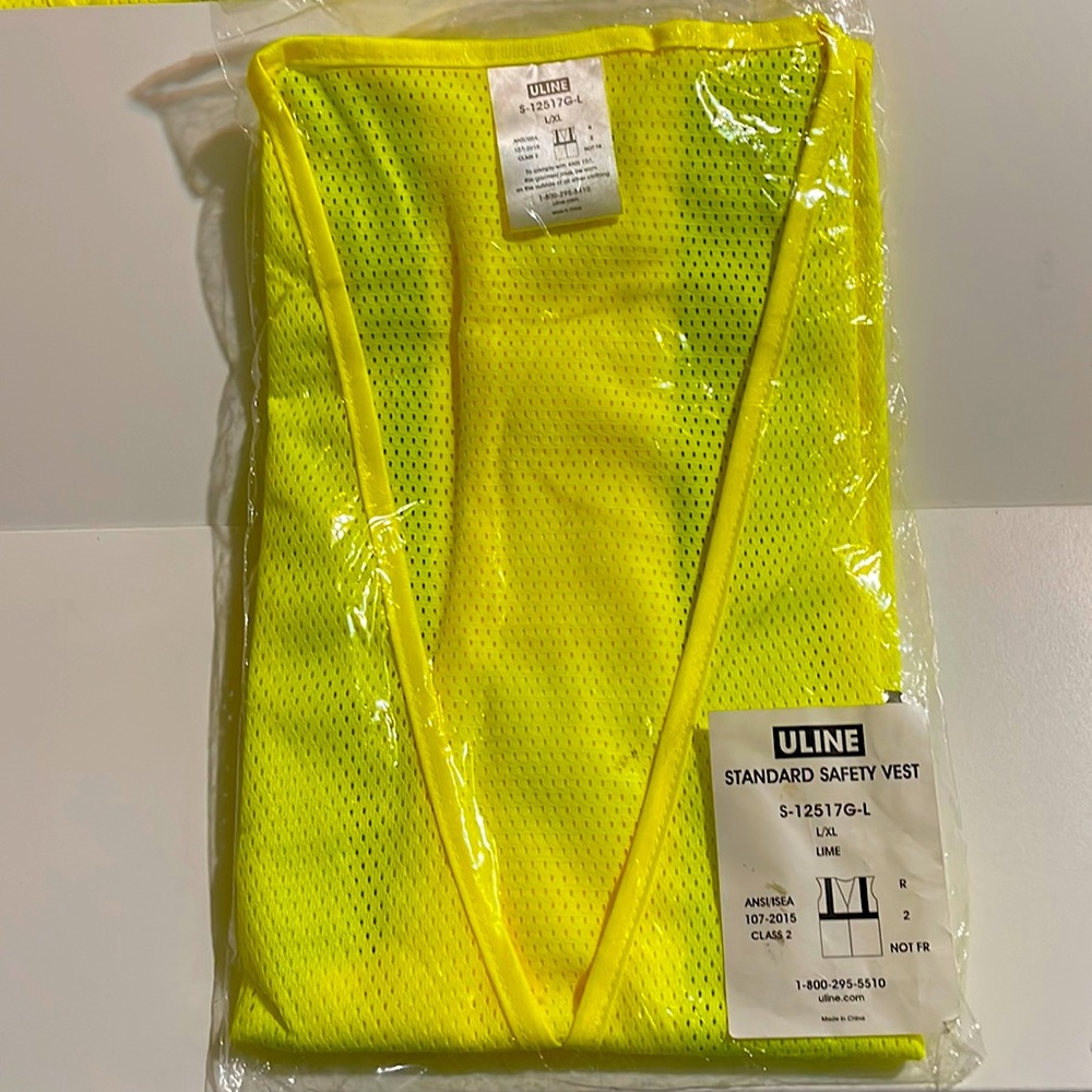 Standard Safety Vest Neon Yellow/LIME/ L/XL